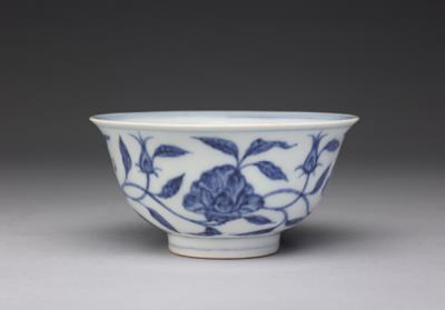 图片[2]-Bowl with flowers in underglaze blue, Ming dynasty, Yongle reign, 1403-1424-China Archive